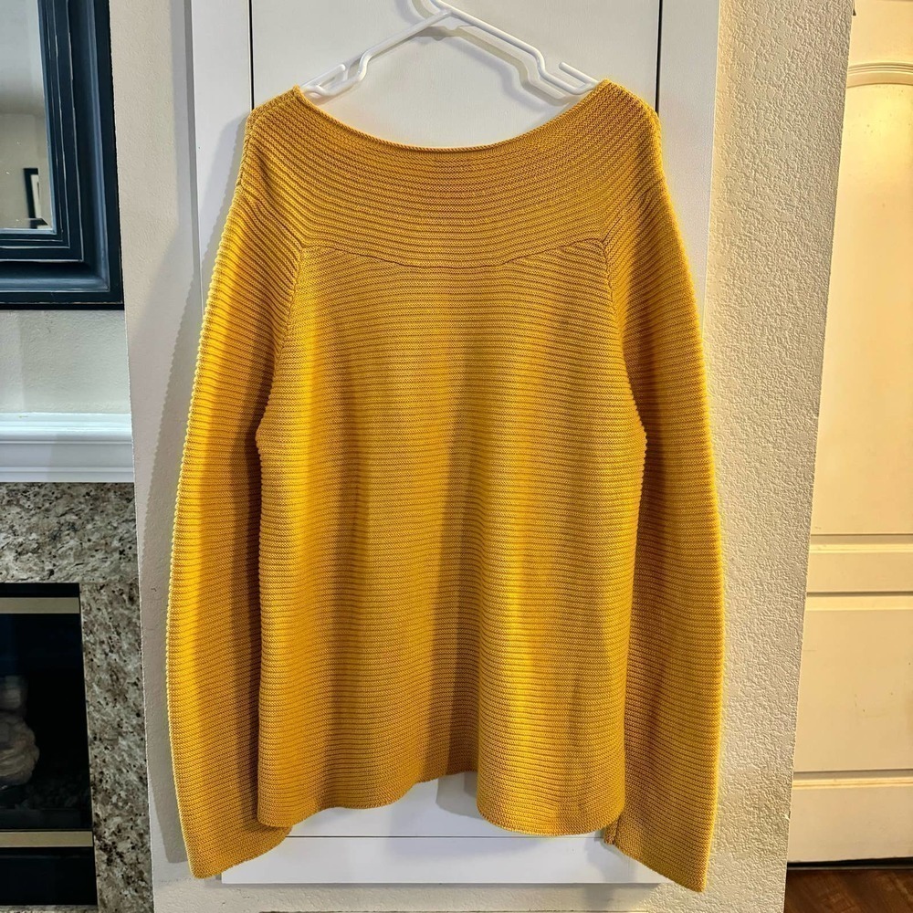 Talbots Ribbed Sweater W/ Button Accents Size - Picture 2 of 5
